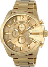 Diesel Watch MEGA CHIEF DZ4360 Men's Gold