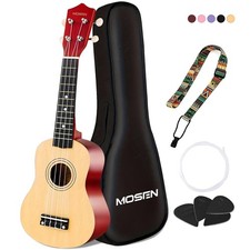 MOSEN 21 Inch Professional Soprano Ukulele for Beginners and New Learners