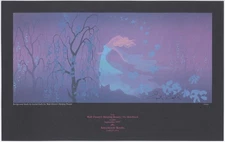 Disney SLEEPING BEAUTY Art Print SIGNED by Production Designer EYVIND EARLE 1997