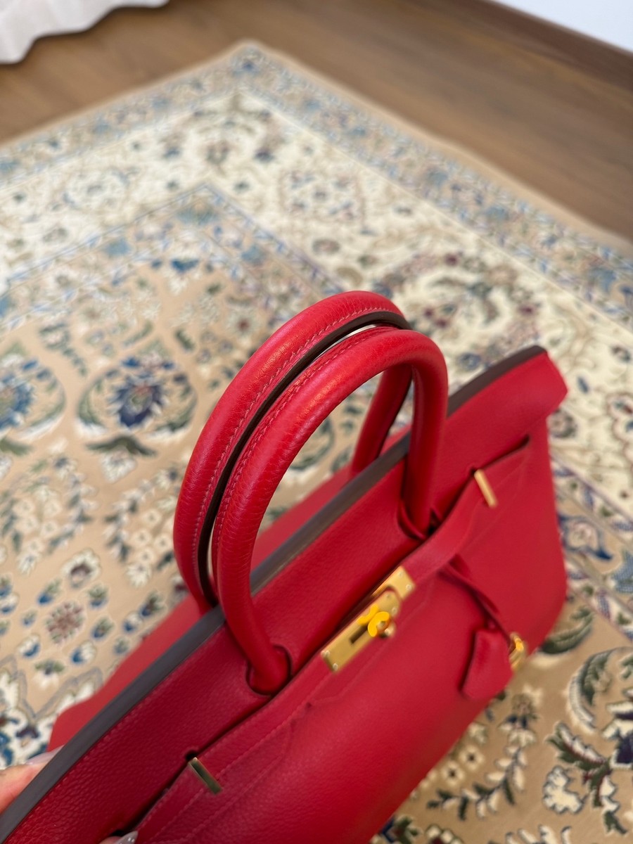 HERMES ハンドバッグ レッド　35 Hermes Birkin 35 Red Togo Leather Gold Hardware Handbag Auth | eBay