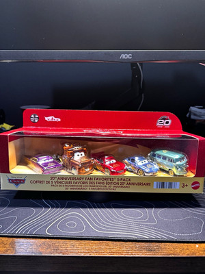 Mattel Disney Pixar Cars 20th Anniversary Fan Favorites 5-Pack Metal Diecast