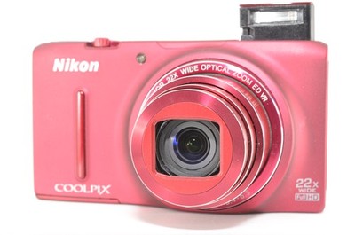 N.MINT] Nikon Coolpix S9500 Red Digital Camera Tested Working from