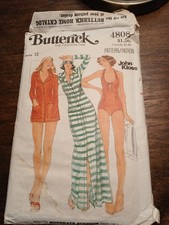 Vintage 1970s Butterick 4808 John Kloss Smwin...
