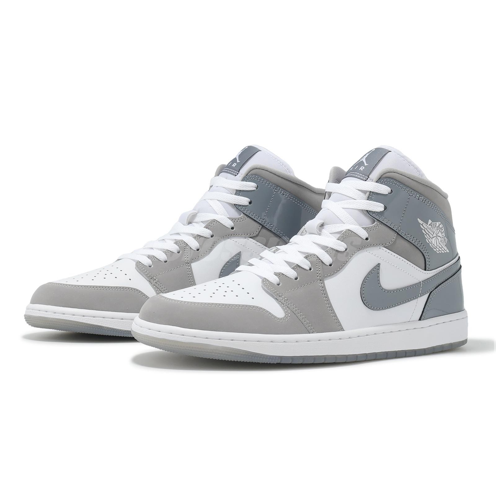 Nike Air Jordan 1 Mid SE AJ1 Cool Grey Men Casual Shoes Sneakers HF3216-100 thumbnail 7