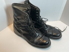 Stivali neri militari in pelle Addison taglia 12 suola biltrite