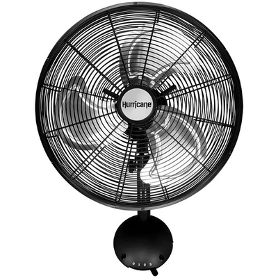 #ad Hurricane 16 Inch Pro High Velocity Oscillating Metal Wall Mount Fan Black $84.99