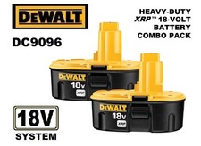 DeWalt OEM 18V Volt DC9096 NiCd 2.4Ah High Capacity XRP Battery 2-Pk NEW IN BOX 