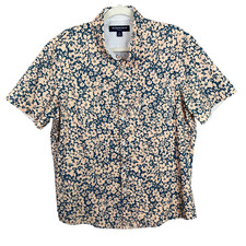 Mizzen  Main Leeward Shirt Floral Button Down Performance Mens L Trim Fit EUC