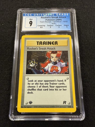 Rocket's Sneak Attack (1st Edition) graded CGC 9 for sale on eBay