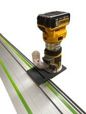 Dewalt DCW604NT Router Trimmer Guide Rail Adaptor To FESTOOL Plunge Saw Track