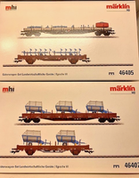 MäRklin 46405/46407 GüTerwagen-Set Landwirtschftliche GeräTe, 2 Sets, Ho, Ovp