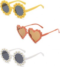 Kids Sunglasses Set 3 for Outdoor Summer Wear  UV Protection Party, Beach Travel