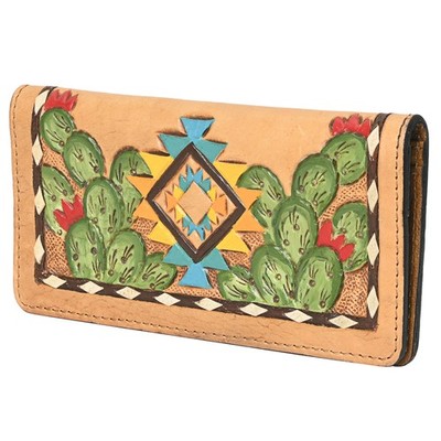 SK OHLAY WALLET Hand Tooled Genuine Leather women bag western handbag purse