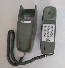 Trimline wall telephone Western Electric touch tone, works, moss green