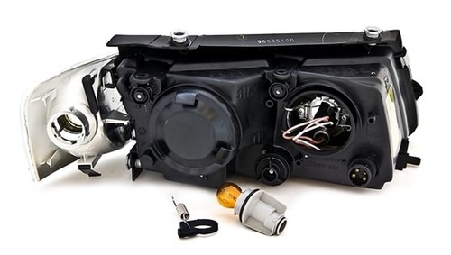 Headlights for VW PASSAT B5 3B 1996>2000 Angel Eyes Black WorldWide FreeShip US - Picture 7 of 14