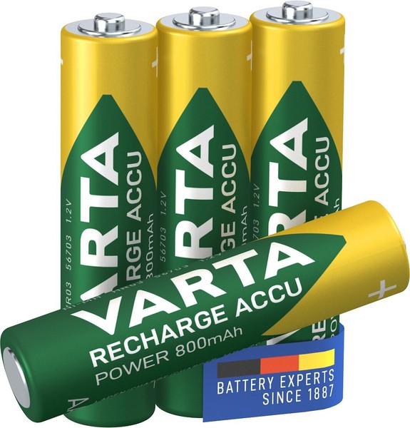 Varta Akku Micro Aaa 800Mah Nimh Recharge Accu Power (4Er Pack)-image