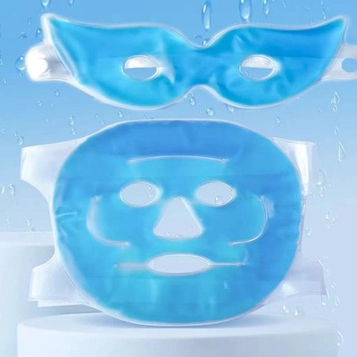 Face Cooling Gel Mask Hot Cold Therapy Ice Pack Skin Firming Spa Sleep Eye Mask
