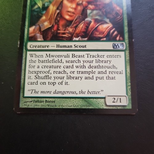 MTG Magic the Gathering Mwonvuli Beast Tracker (177/260) Magic 2013 LP TCG CCG - Picture 3 of 6
