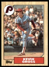 1987 Topps Kevin Gross Philadelphia Phillies #163
