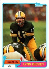 Lynn Dickey 1981 Topps #41 Green Bay Packers