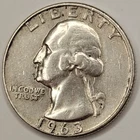 1963 D Washington 90% Silver Quarter Circulated Condition US 25c - 11