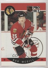 1990-91 Pro Set Bob McGill (Missing PIM totals on Back) #55 1z4