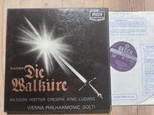 SET 312-6 Wagner Die Walkure Georg Solti VPO 5 LP box set
