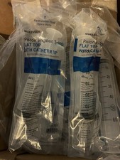 NEW McKesson Piston Irrigation Syringe Flat Top with Catheter Tip 60cc Lot of 20