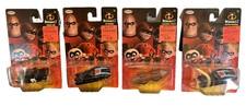 Full Set of 4 Disney Pixar Incredibles 2 Diecast Vehicles Jakks Pacific NEW