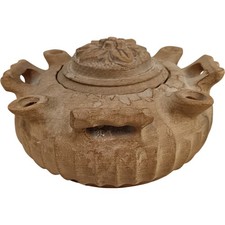 Vintage Hand Carved Wooden Grolla Grole Friendship Cup 4 Spout Bowl - Preloved