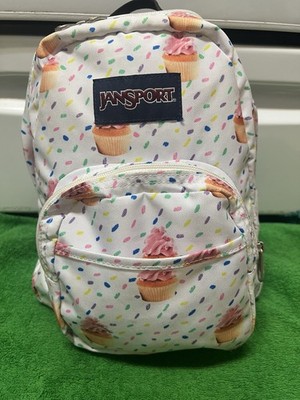 Jansport Birthday Cupcake Small Backpack 11  X 8  X 4  Limited Edition