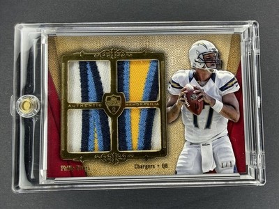 2012 Topps Supreme Veteran Quad Relic Patch Red Phillip Rivers #1/1 Logo