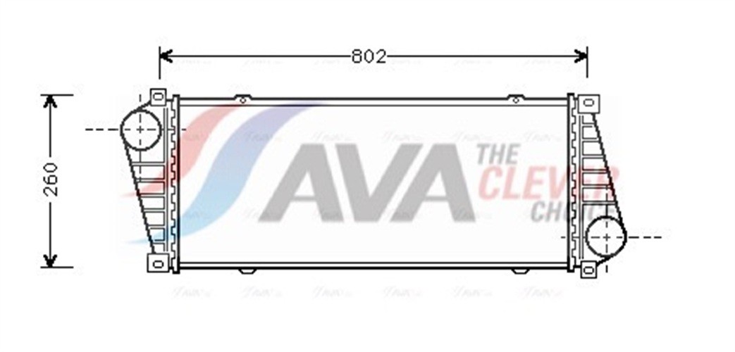 AVA Charge Air Intercooler MSA4217 for VW LT 28 (1996) 2.8 TDI etc - Image 5