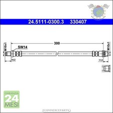 Tubo freni ATE Anteriore per DACIA SANDERO LOGAN RENAULT SUPER RAPID