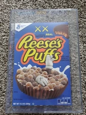 Kaws x Reeses Puffs Limited Edition Blue Box New With Acrylic Case