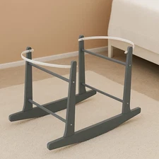 Moses Basket Rocking Stand for Baby Wooden Frame