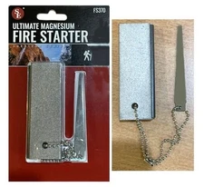 Magnesium Block Flint Fire Starter Emergency Survival Camping