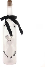 Bottle of Boos Ghosts Light up LED 13 Inch Wine Bottle Halloween Tabletop Figuri
