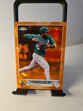 2022 Topps Chrome Sapphire Elvis Andrus Orange Refractor # /25 Oakland Athletics