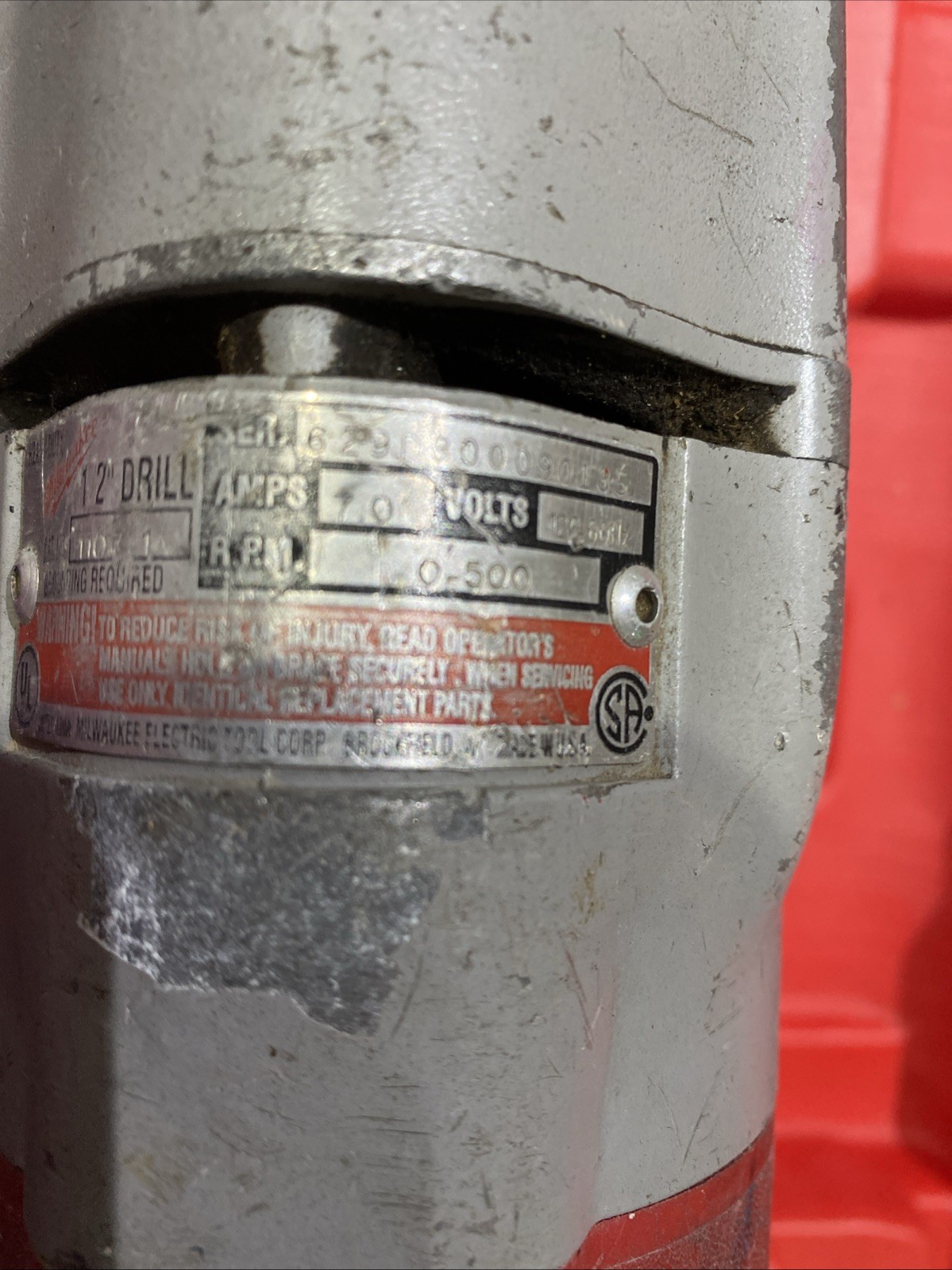 Milwaukee 1107-1 Corded 1/2" Right Angle Drill With Case