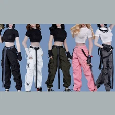 CHILI TOYS  1/6 Female Soldier Clothes T-shirt Pants Belt Model for 12''tbl ph 