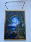 Vintage Glassmasters Louis C. Tiffany Double Rainbow USA  13” X 9.25” Suncatcher