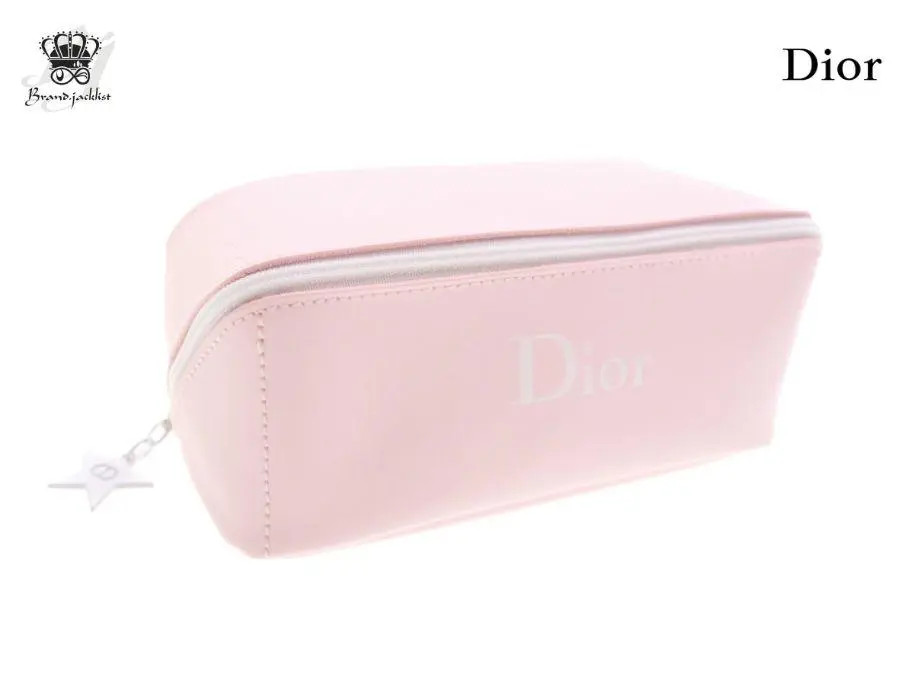 Christian Dior Beauty Pouch Star Pink CD Novelty Limited 7 x 7 x