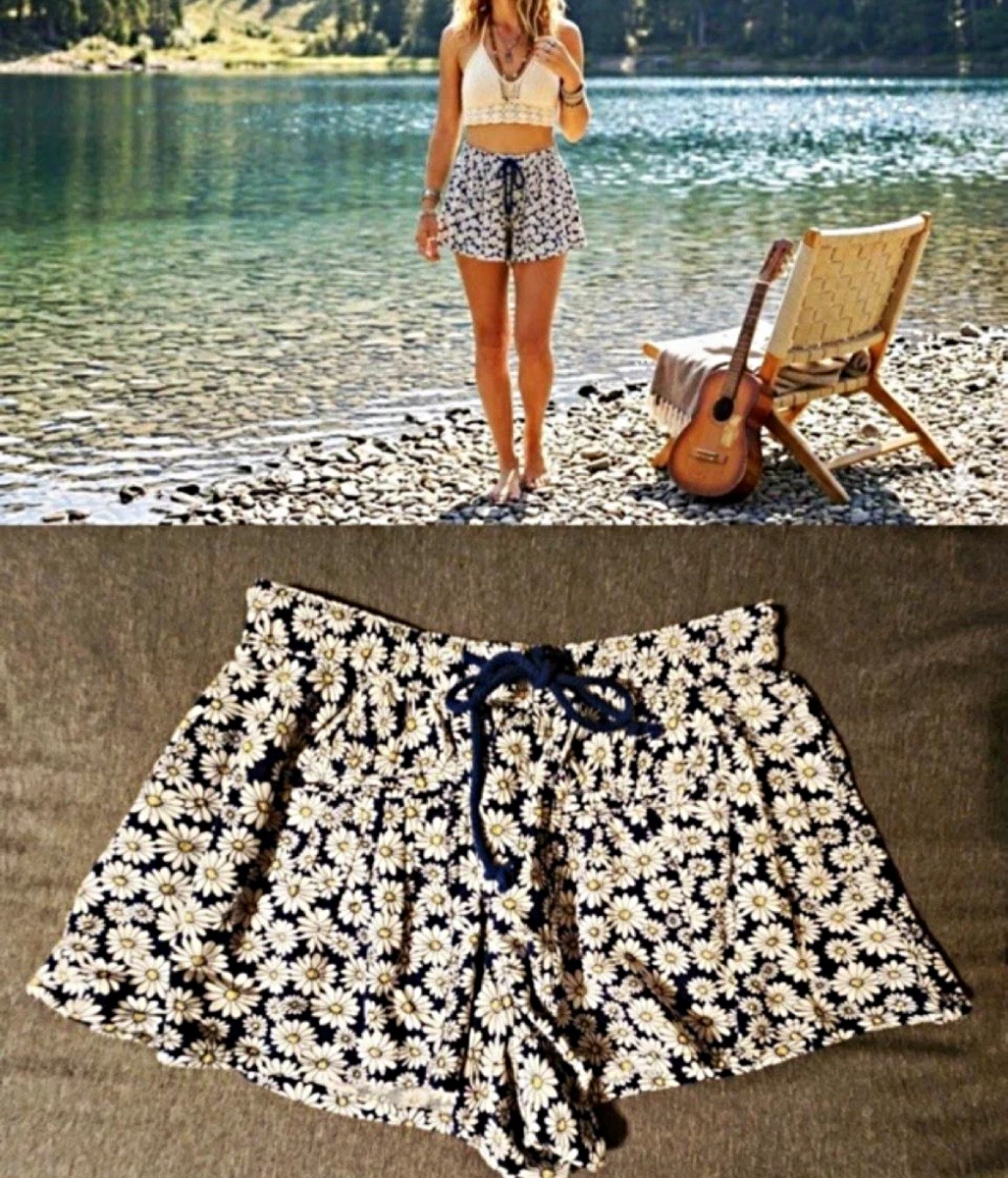 Free People White Floral Shorts for Women for sale | eBay