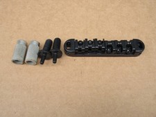 Replacement Black Locking Guitar Roller Bridge With Studs