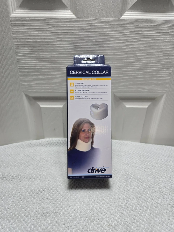 Soporte de cuello cervical Drive Medical cómodo abeto la mayoría de los tamaños de cuello blanco (B Foto 2 de 4