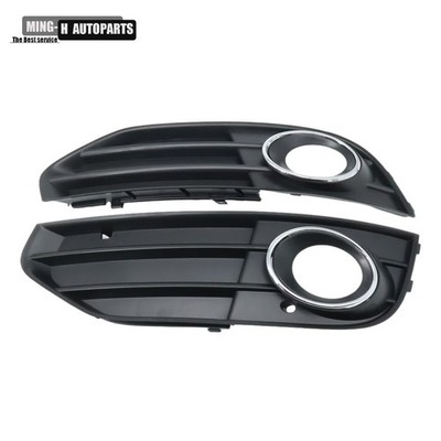 Front Bumper Fog Light Grilles Left&Right Pair Fits For 10-16 Audi A4 Allroad B8
