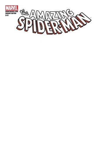 Marvel The Amazing Spider-Man #648 Variant Edition-Blank Cover M/NM