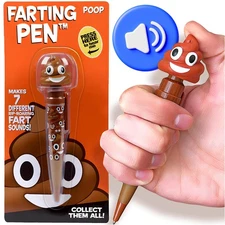 Farting Poop Pen with Multiple Funny Sounds - Perfect Novelty Gift for Teens,...