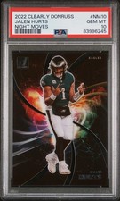 2022 Panini Clearly Donruss Jalen Hurts Night Moves Case Hit PSA 10 Pop 1 Rare